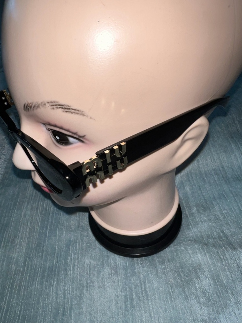 Black Sunglasses with Gold Accent